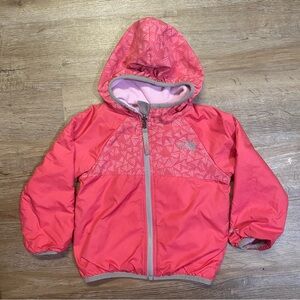 Girl pink 18-24 month North Face zip up jacket